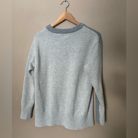 TOMMY HILFIGER pullover crew sweater Velvet logo Y2K streetwear sz L wool cotton - Picture 3 of 13